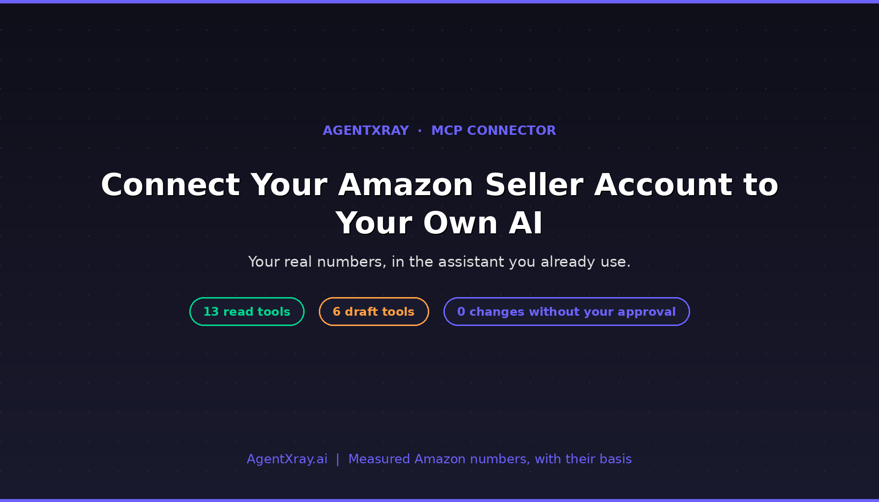 Connect your Amazon seller account to your own AI assistant